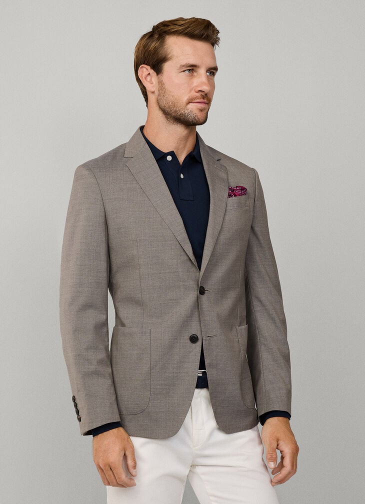 hackett super 150s wool shirt blazer