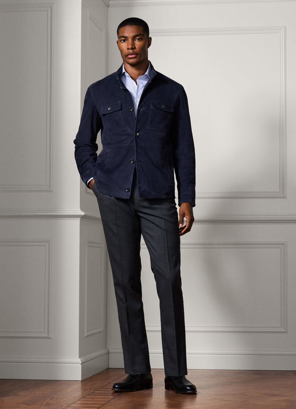 Hackett Tapered Fit Sloane Fresco Wool Chino