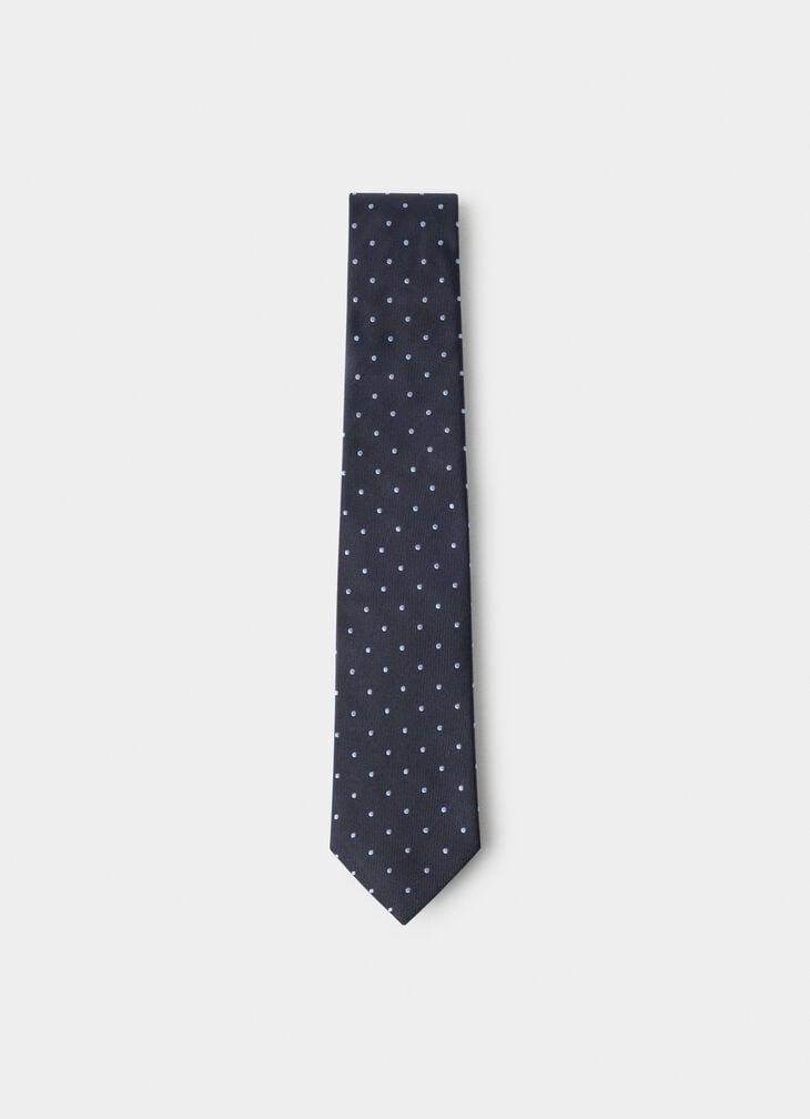 hackett twill polka dot silk tie
