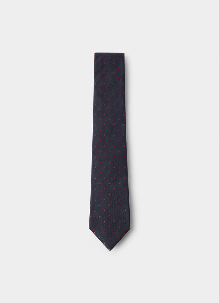 hackett twill polka dot silk tie