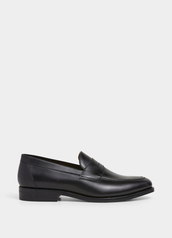 Hackett Walter Leather Saddle Loafer