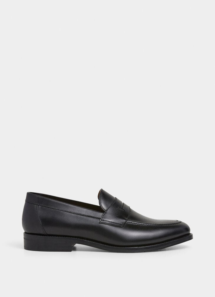 hackett walter leather saddle loafer