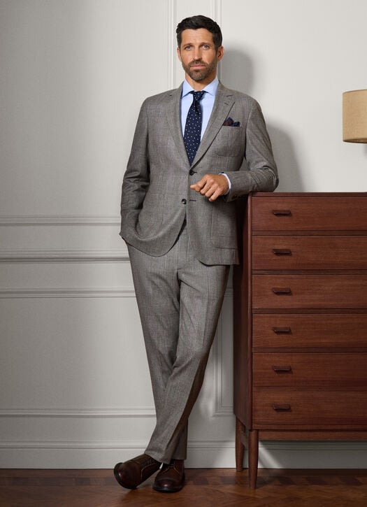 Hackett Wool-cashmere Glencheck Suit