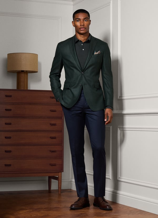 Hackett Slim Fit Kensington Stretch Flannel Trouser