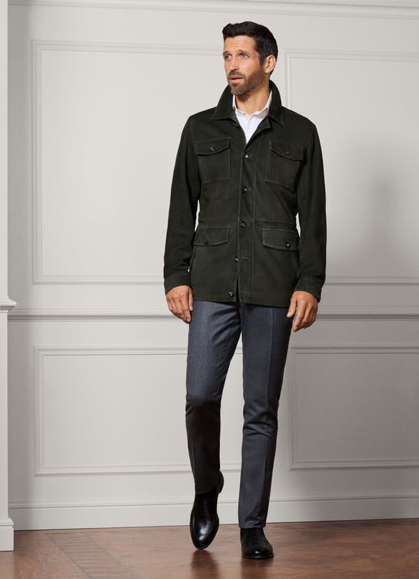 Hackett Slim Fit Kensington Stretch Flannel Trouser