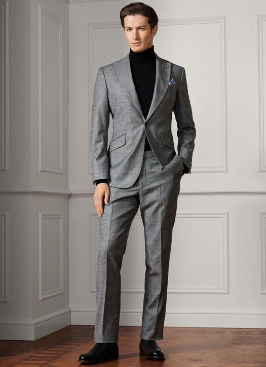Hackett Wool-cashmere Glencheck Suit - Woven In Italy