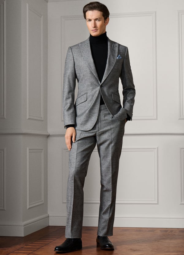Hackett Wool-cashmere Glencheck Suit - Woven In Italy