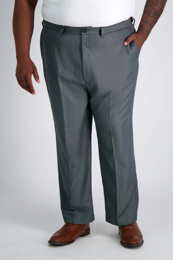 Haggar Big & Tall Cool 18® Heather Solid Pant Graphite