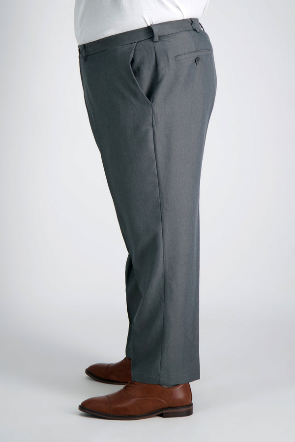 Haggar Big & Tall Cool 18® Heather Solid Pant Graphite