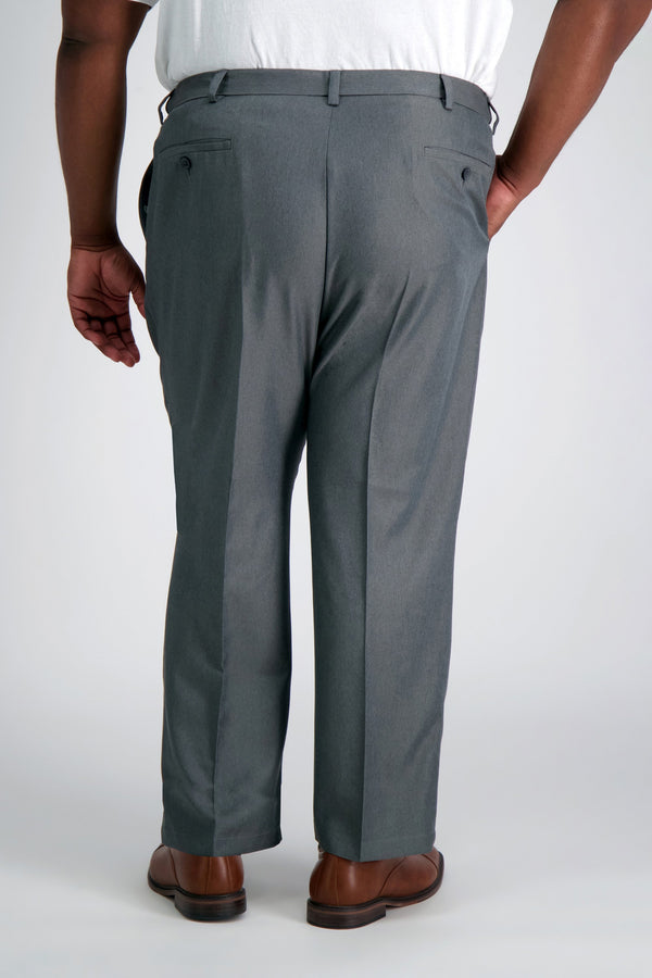 Haggar Big & Tall Cool 18® Heather Solid Pant Graphite