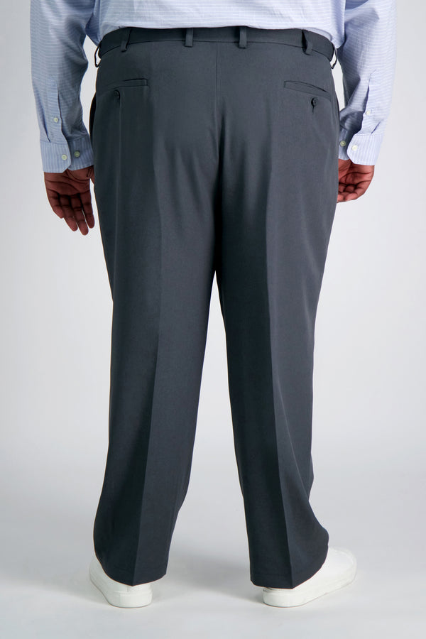 Haggar Big & Tall Cool 18® Pro Heather Pantㅤ Charcoal Heather Test