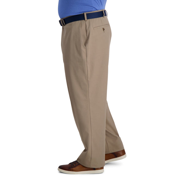 Haggar Big & Tall Cool Right® Performance Flex Pant Khaki
