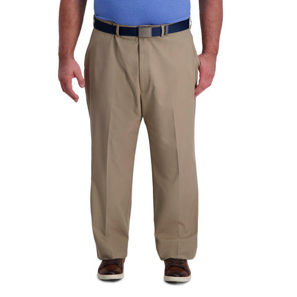 haggar Big & Tall Cool Right® Performance Flex Pant Khaki