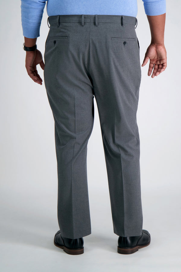 Haggar Big & Tall J.M. Haggar 4-Way Stretch Dress Pant Med Grey