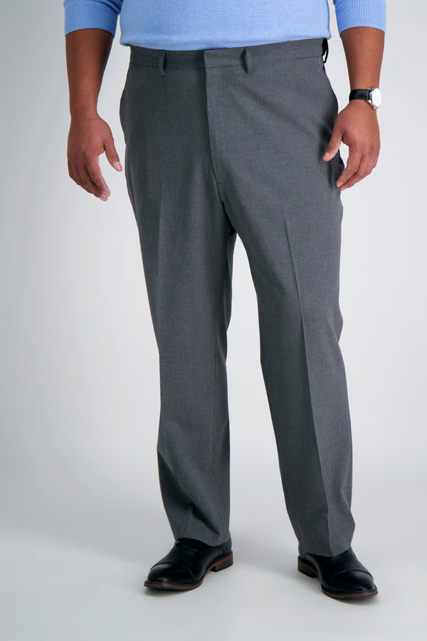 Haggar Big & Tall J.M. Haggar 4-Way Stretch Dress Pant Med Grey