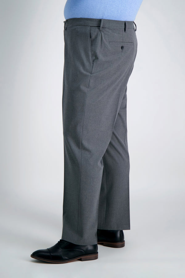 Haggar Big & Tall J.M. Haggar 4-Way Stretch Dress Pant Med Grey