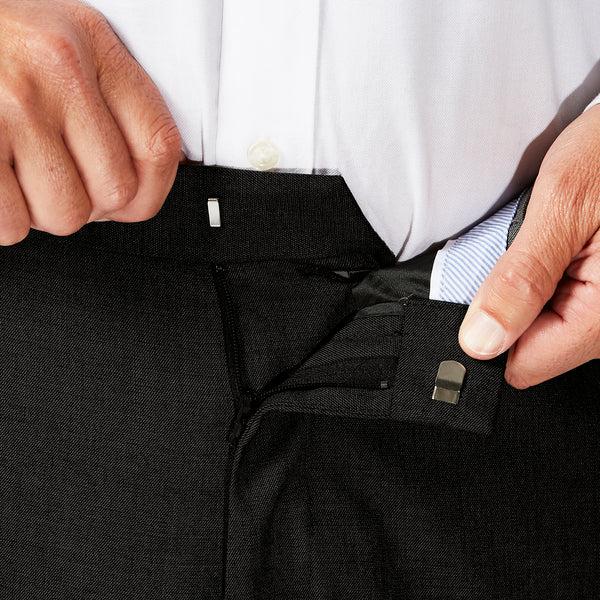 Haggar Big & Tall J.M. Haggar Dress Pant - Sharkskin Med Grey
