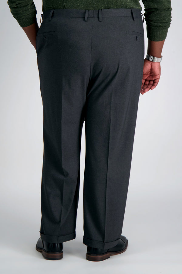 Haggar Big & Tall J.M. Haggar Dress Pant - Sharkskinㅤ Med Grey