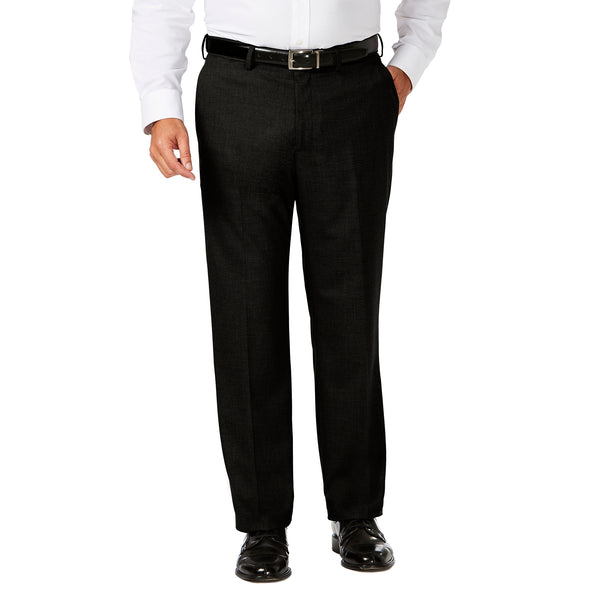 haggar Big & Tall J.M. Haggar Dress Pant - Sharkskin Med Grey