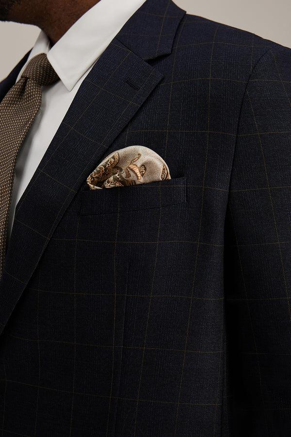 Haggar Big & Tall J.M. Haggar Glen Plaid Sport Coat Navy