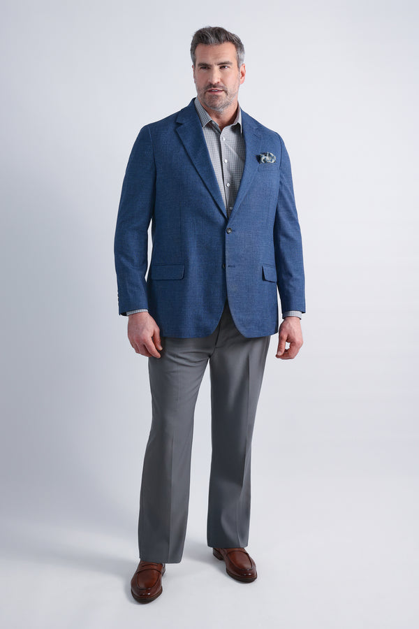 Haggar Big & Tall J.M. Haggar Mélange Weave Sport Coat Chambray