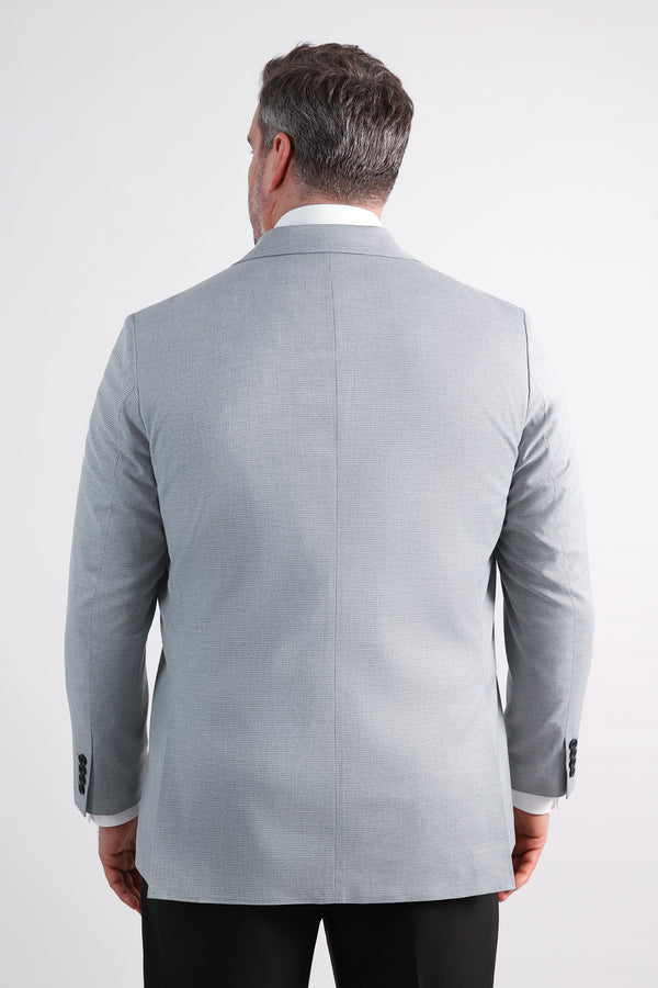 Haggar Big & Tall J.M. Haggar Mini Dobby Sportcoat Blue Slate
