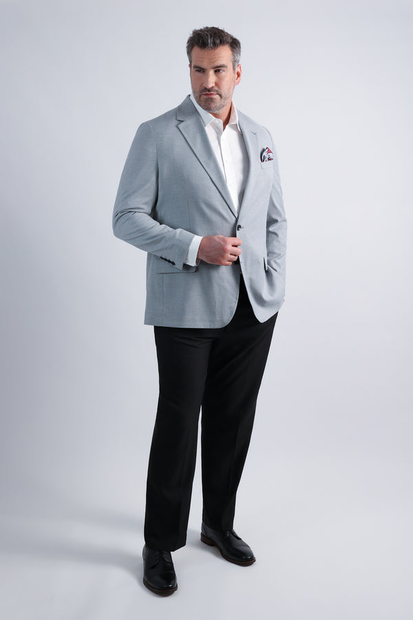 Haggar Big & Tall J.M. Haggar Mini Dobby Sportcoat Blue Slate