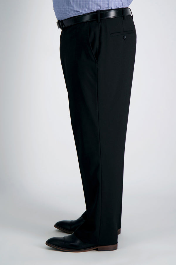 Haggar Big & Tall J.M. Haggar Premium Stretch Suit Pant - Flat Frontㅤ Dark Navy