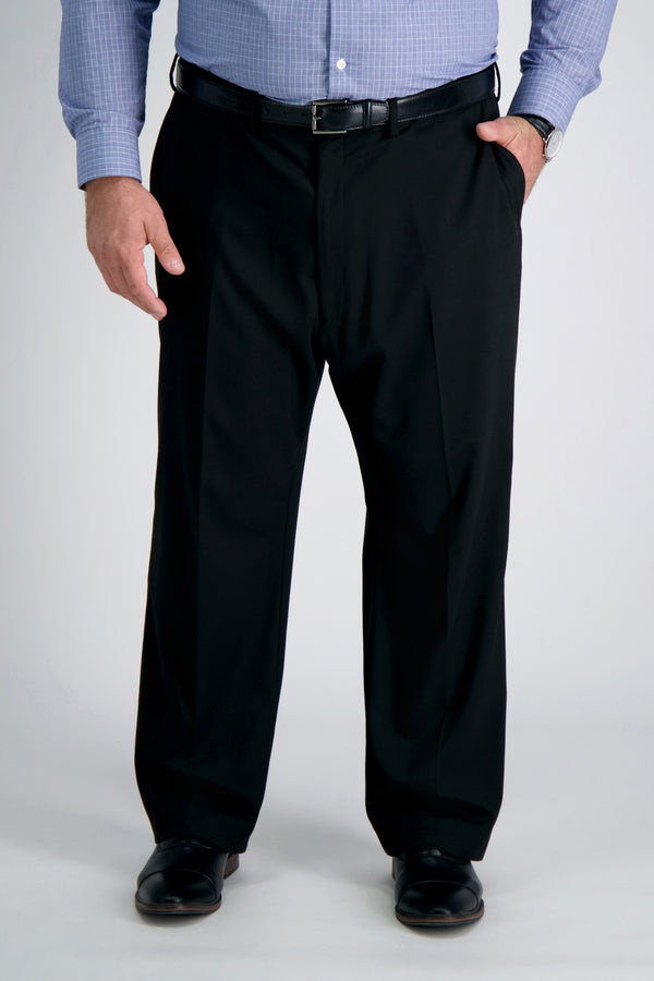 haggar Big & Tall J.M. Haggar Premium Stretch Suit Pant - Flat Frontㅤ Dark Navy