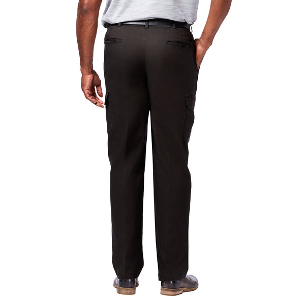 Haggar Big & Tall Stretch Comfort Cargo Pantㅤ Medium Grey
