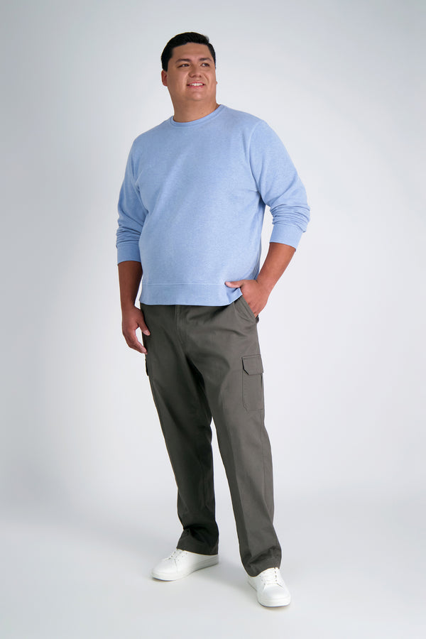 Haggar Big & Tall Stretch Comfort Cargo Pantㅤ Medium Grey