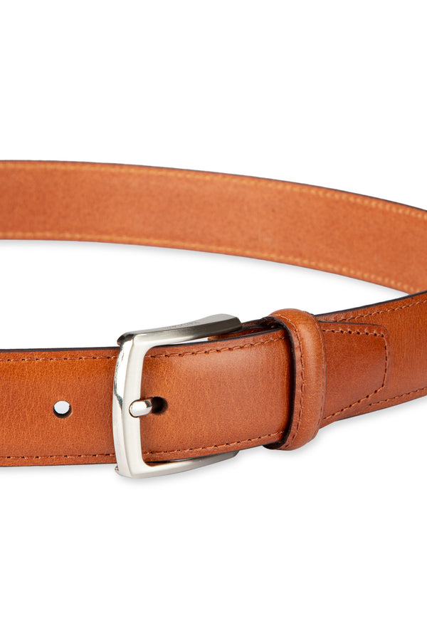Haggar 32mm Feather Edge Belt Cognac