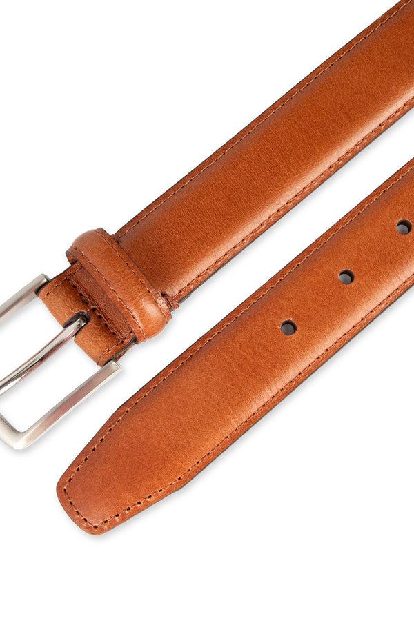 Haggar 32mm Feather Edge Belt Cognac