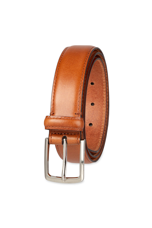 haggar 32mm Feather Edge Belt Cognac