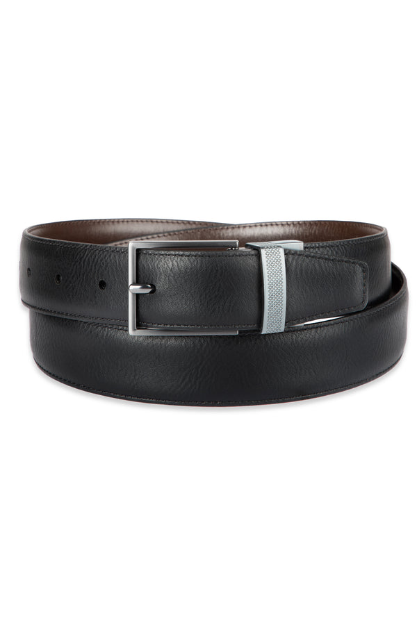 Haggar 32mm Reversible Dress Belt Dark Brown