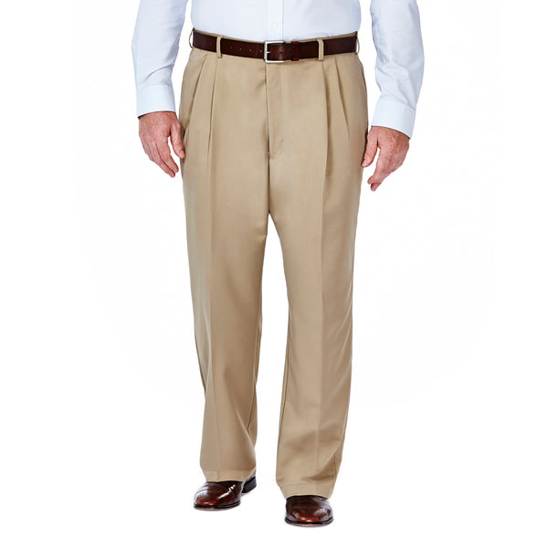 Haggar Big & Tall Cool 18® Pant ㅤ Khaki