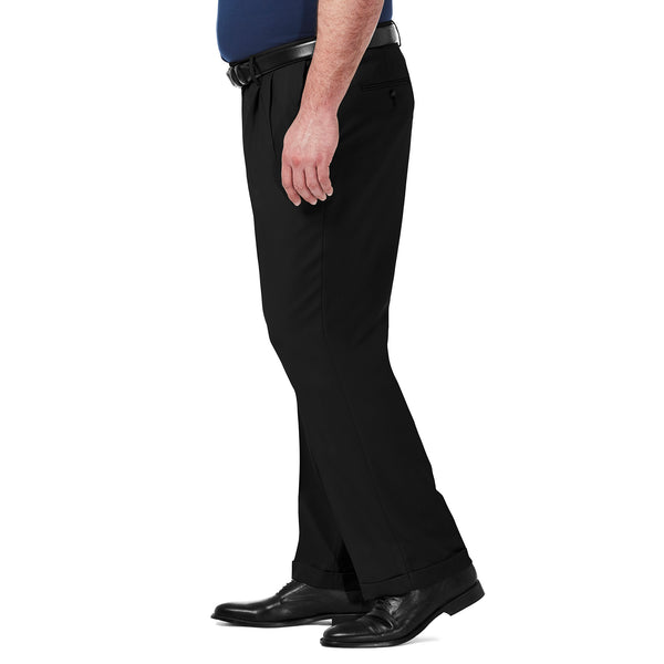 Haggar Big & Tall Premium Comfort Dress Pant Khaki