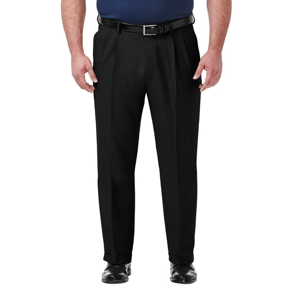 haggar Big & Tall Premium Comfort Dress Pant Khaki
