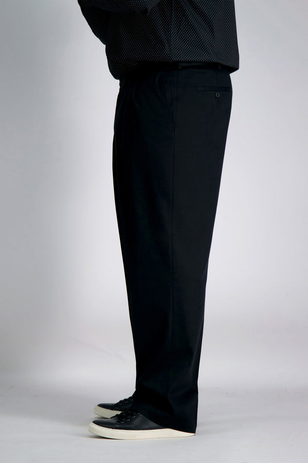 Haggar Big & Tall Premium No Iron Khaki Black