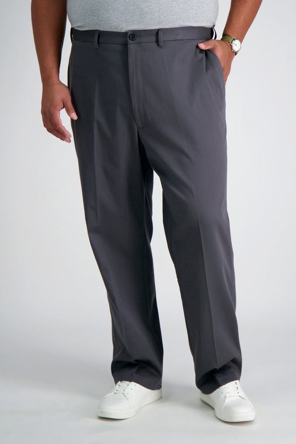 Haggar Big & Tall Premium No Iron Khaki Black