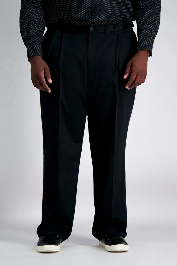haggar Big & Tall Premium No Iron Khaki Black