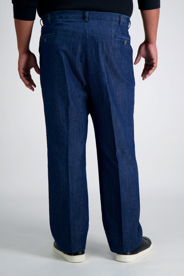 Haggar Big & Tall Stretch Denim Trouser Medium Blue
