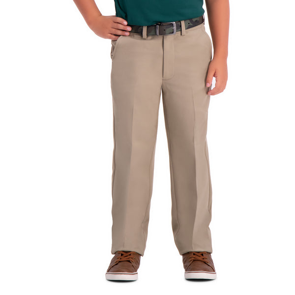 Haggar Boys Cool 18 Pro Pant (8-20) Navy