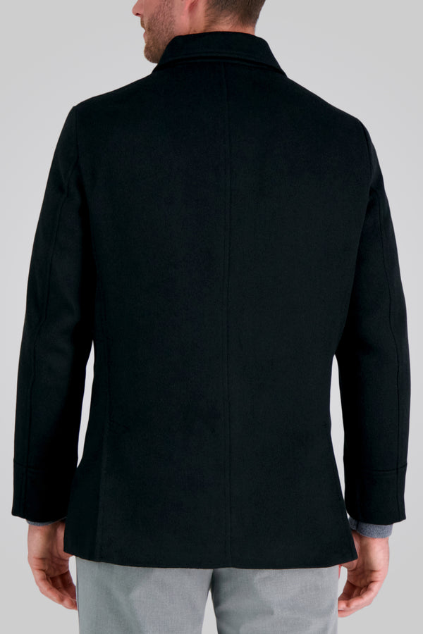 Haggar Full Zip Coat Black