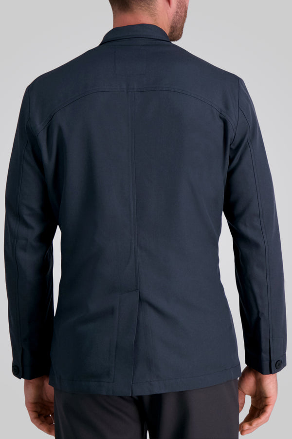 Haggar Heather Gabardine Coat Heather Navy