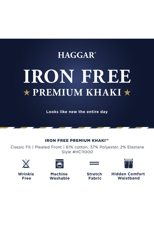 Haggar Iron Free Premium Khaki Khaki