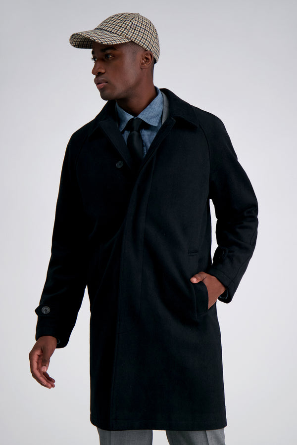 haggar J.M. Haggar Overcoat Black