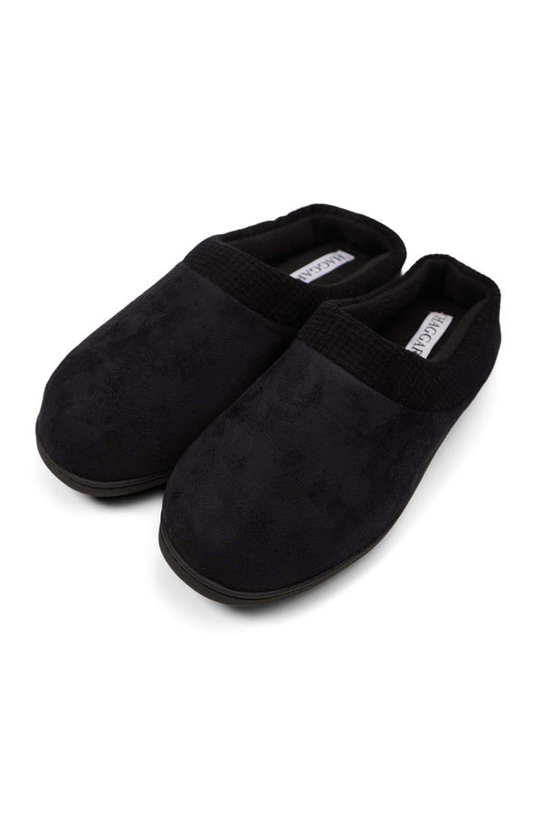 Haggar Microsuede Contrast Clog Graphite