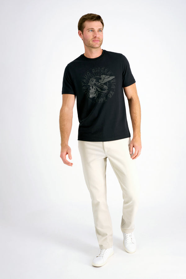 Haggar Mustang® Graphic Jersey Tee Black