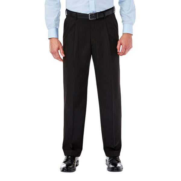 haggar Mynx Gabardine Dress Pant Black / Charcoal